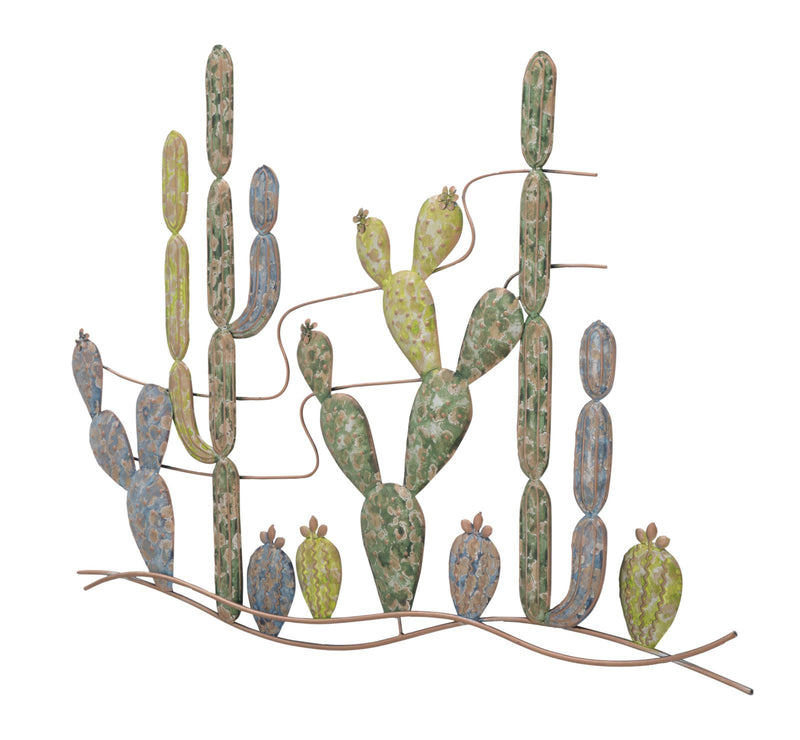 Fém Kaktusz Fali Dekoráció