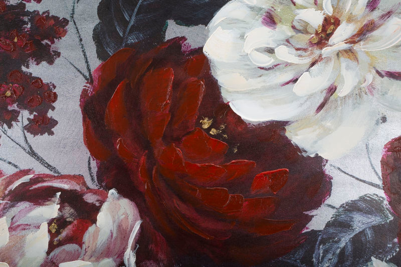 Fehér és Piros Rózsás Festmény (Kézzel Készített)