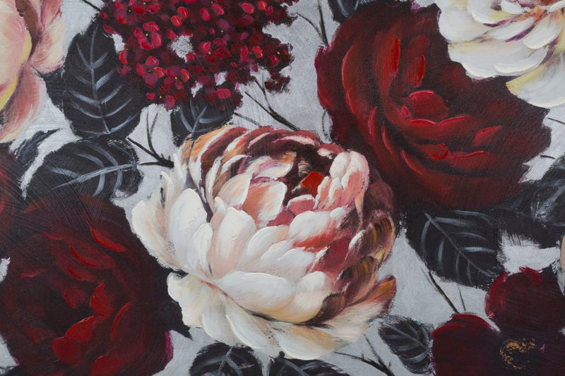 Fehér és Piros Rózsás Festmény (Kézzel Készített)
