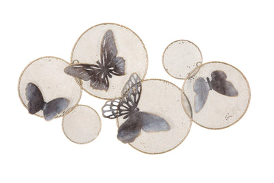 Fém Pillangós Fali Dekoráció