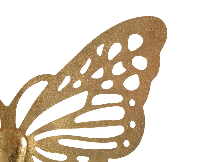 Nagy Aranyszínű Pillangós Fali Dekoráció