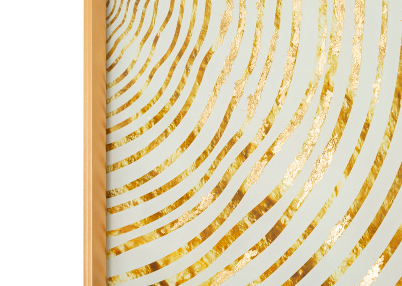 Aranyszínű Fa mintázatú Modern Üveg Fali Panel