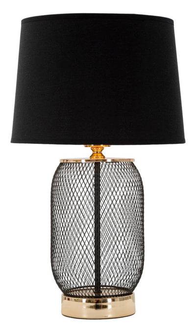 Aranyszínű és Fekete Modern Asztali Lámpa