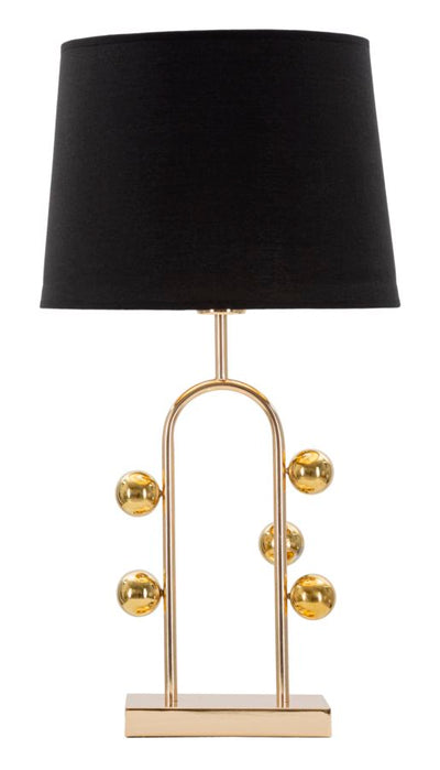 Aranyszínű és Fekete Modern Asztali Lámpa