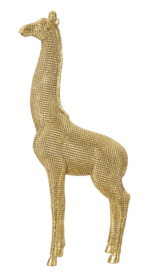 Aranyszínű Zsiráf Szobor (Modern Dekoráció)
