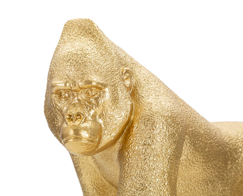 Aranyszínű Gorilla Szobor (Modern Dekoráció)