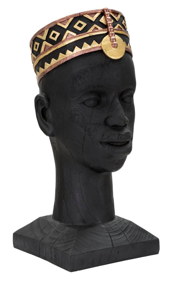 Afrikai Férfi Mellszobor (Modern Dekoráció)