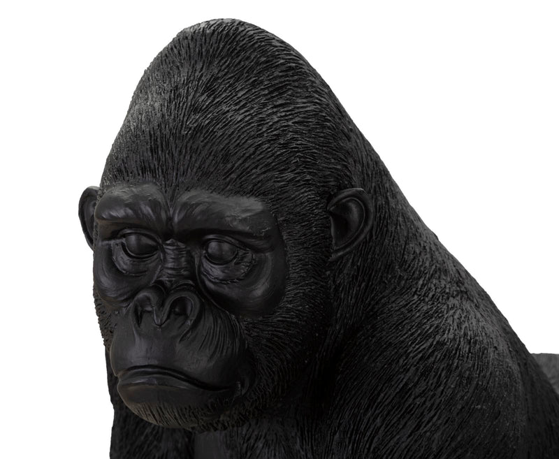 Fekete Gorilla Szobor (Modern Dekoráció)