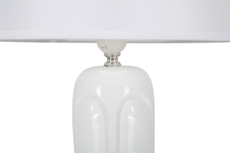 Fehér Kerámia Asztali Lámpa
