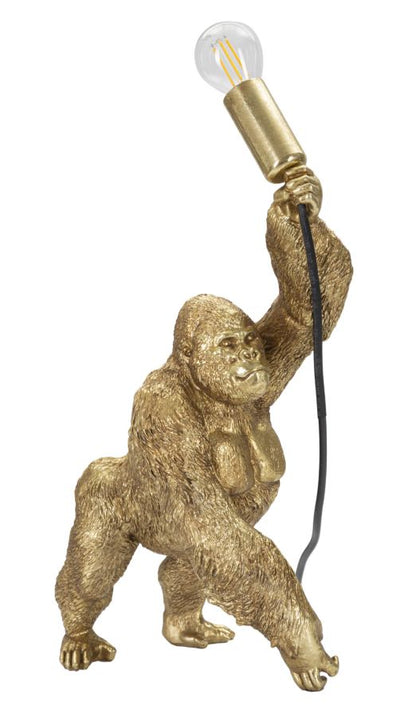 Aranyszínű Gorillás Asztali Lámpa