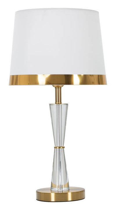 Aranyszínű és Fehér Luxus Asztali Lámpa