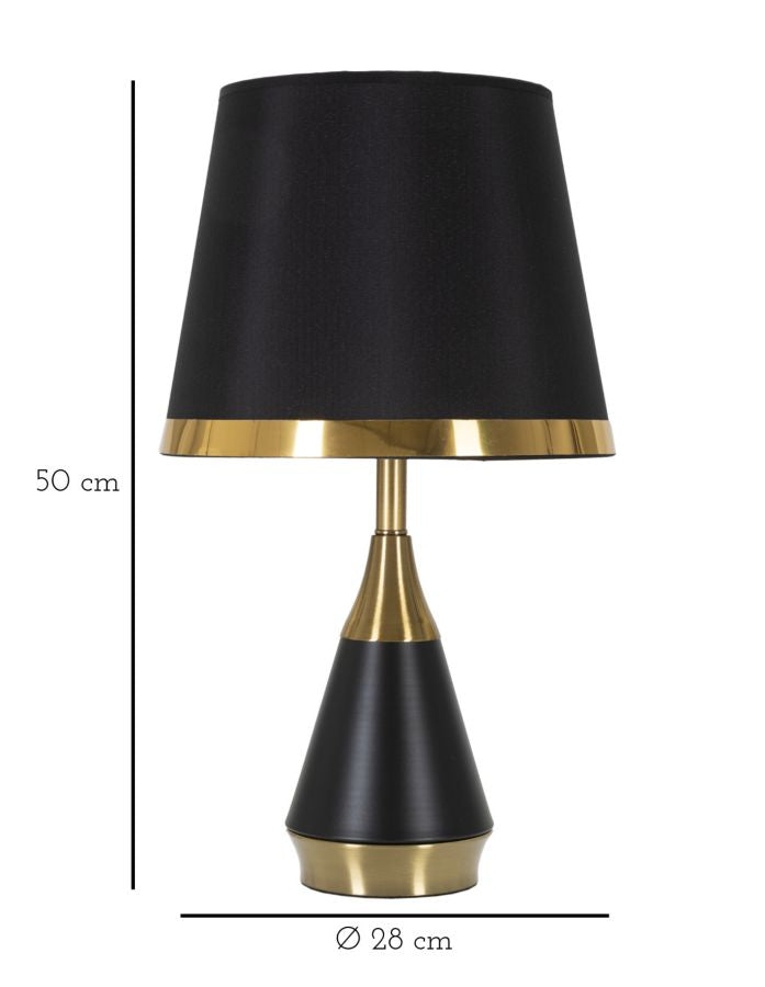 Aranyszínű és Fekete Luxus Asztali Lámpa