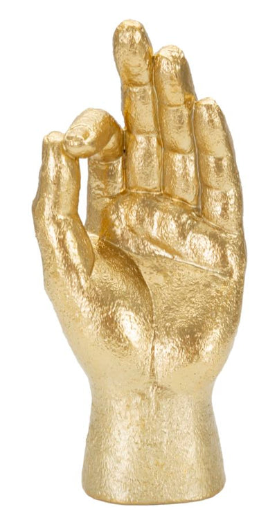 Aranyszínű OK Kéz Dekoráció (Modern Szobor)