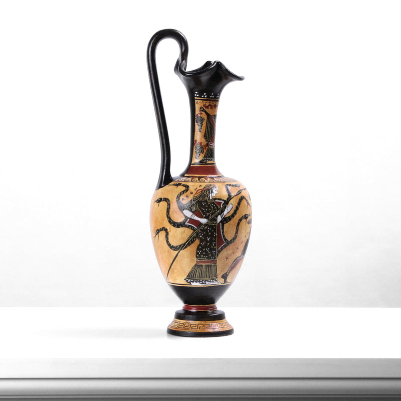 Ókori görög feketealakos váza Athenével