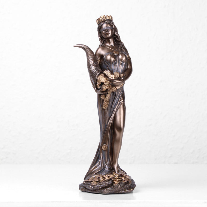 Fortuna a Szerencse Istennője Szobor (Hidegen öntött bronz)