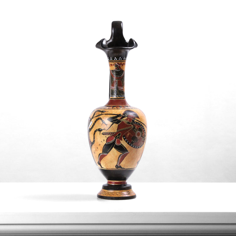 Ókori görög feketealakos váza Athenével