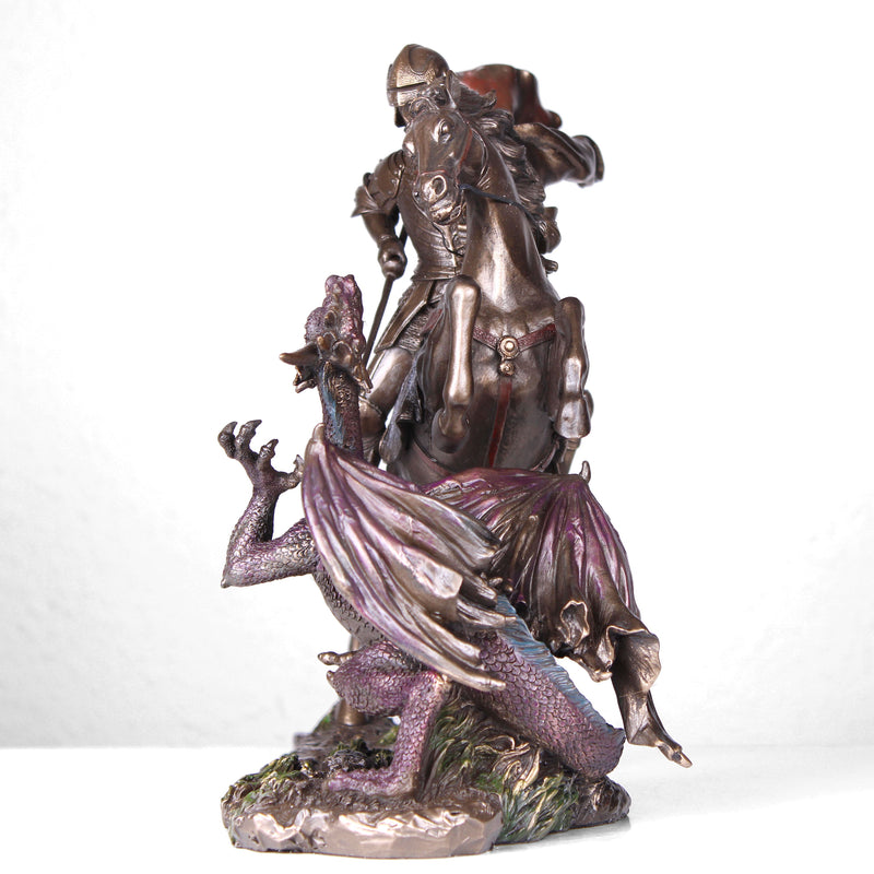 Szent György és a Sárkány Szobor(Hidegen öntött bronz)