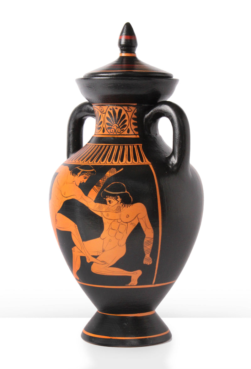 Ókori görög vörösalakos olimpiai játékok amfóra Athenával