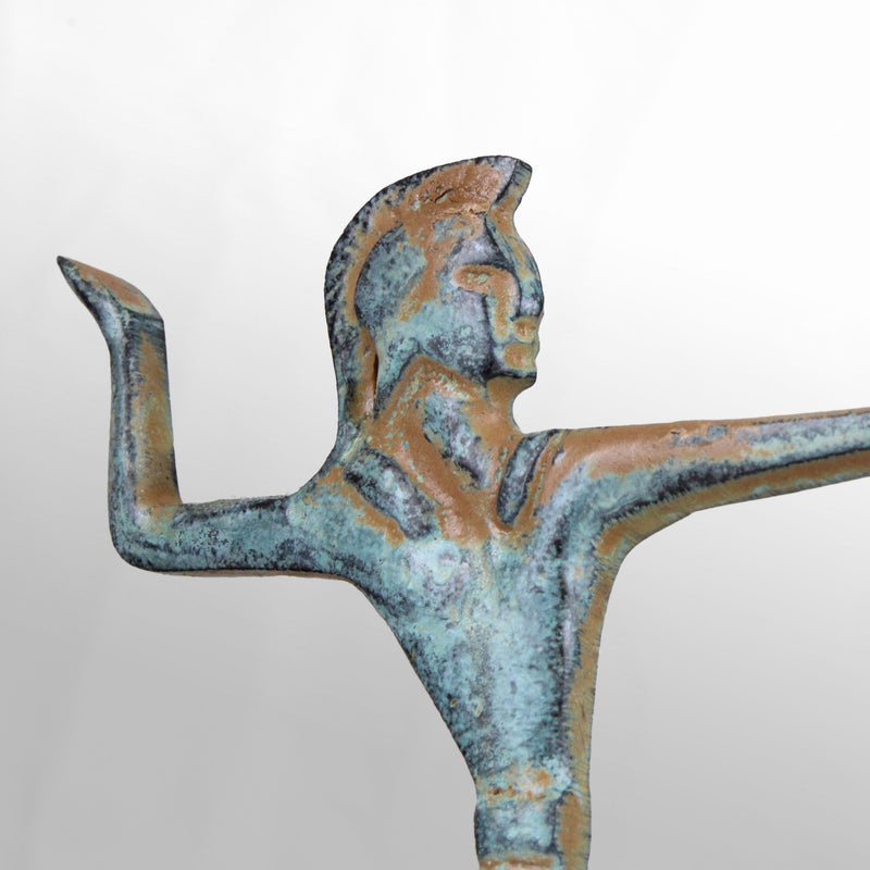 Ókori Görög Szekér Szobor - Győztes harcos szobra
