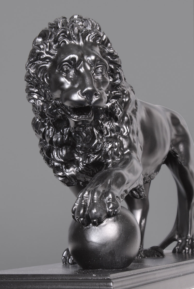 Medici & Vacca oroszlánok fekete páros szobor